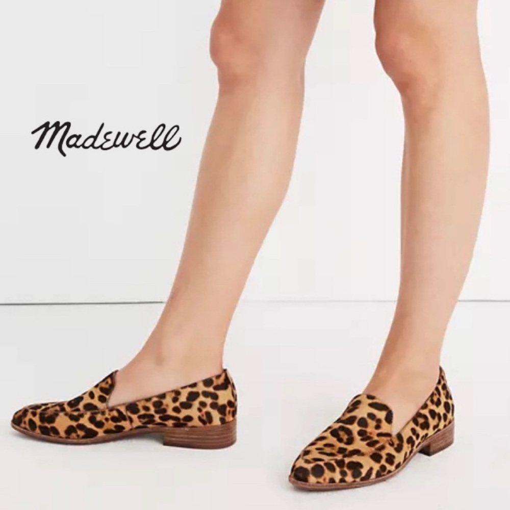 Madewell Frances Loafer in Leopard Calf Hair